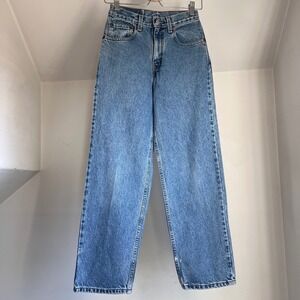 Vintage 90s Levis 550 Relaxed Fit Student Fit Jeans Women's Size 26‎ Blue Denim